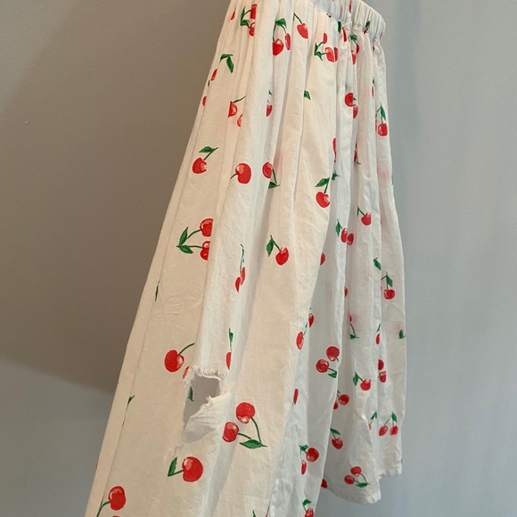 Sunuva Cherries Pinafore Girls Dress - Picture 6 of 9
